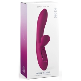 JimmyJane Solis Rabbit Dual Motor Silicone Intimate Machine, Purple, 22cm