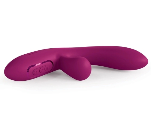 JimmyJane Solis Rabbit Dual Motor Silicone Intimate Machine, Purple, 22cm