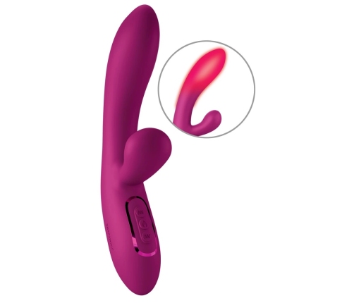 JimmyJane Solis Rabbit Dual Motor Silicone Intimate Machine, Purple, 22cm