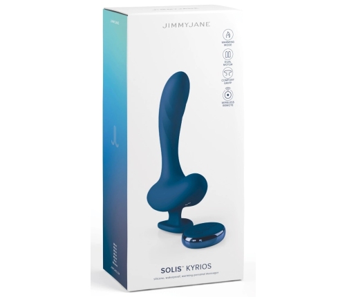 JimmyJane Solis Kyrios Intimate Warming Silicone System Black 14.4 cm