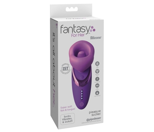 Fantasy For Her Pleasure Sucker Intimate Device Purple 17.8cm
