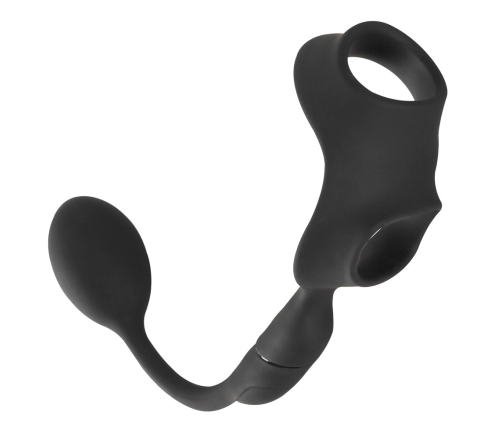 REBEL RC Silicone System - Intimate Dual Ring with Remote Plug, Black