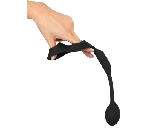 REBEL RC Silicone System - Intimate Dual Ring with Remote Plug, Black