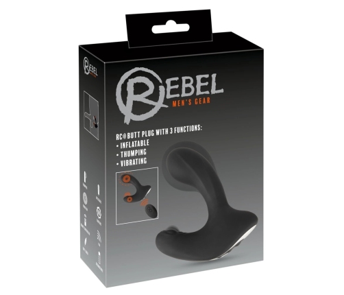 Rebel RC Butt Plug with 3 func