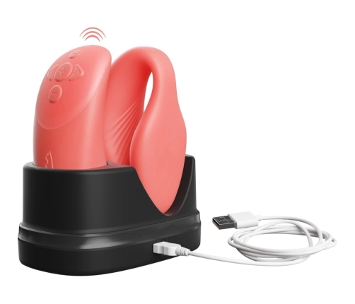 We-Vibe Chorus Crave Coral - App-Controlled Couples Device, Waterproof