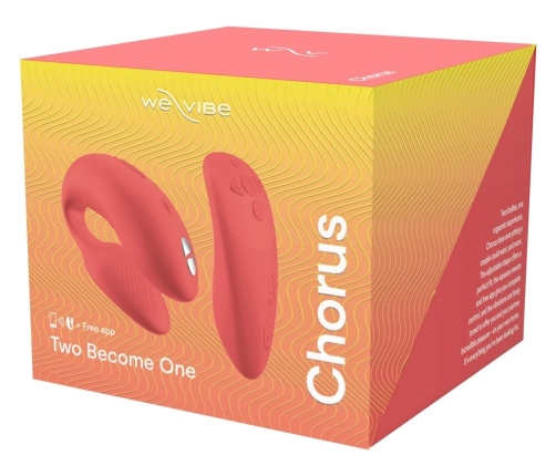 We-Vibe Chorus Crave Coral - App-Controlled Couples Device, Waterproof