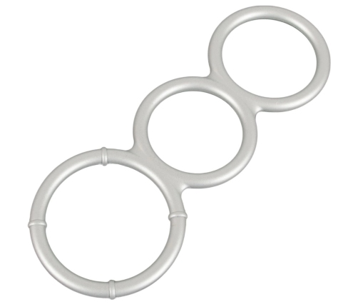 Metallic Silicone Triple Ring