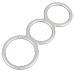 Metallic Silicone Triple Ring