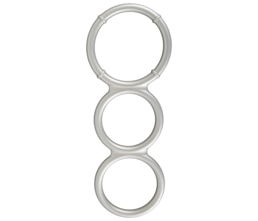 Metallic Silicone Triple Ring