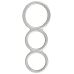 Metallic Silicone Triple Ring
