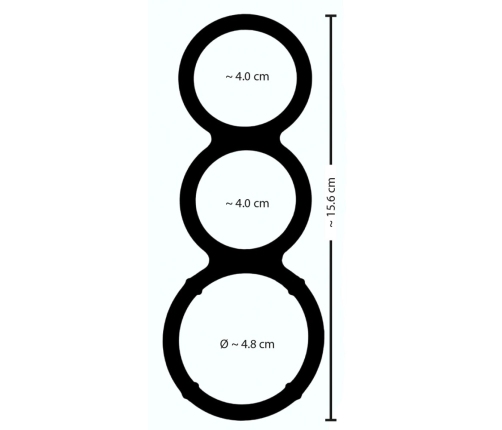 Metallic Silicone Triple Ring