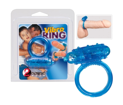 Vibrating cockring blue