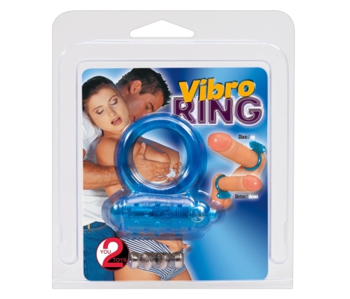 Vibrating cockring blue
