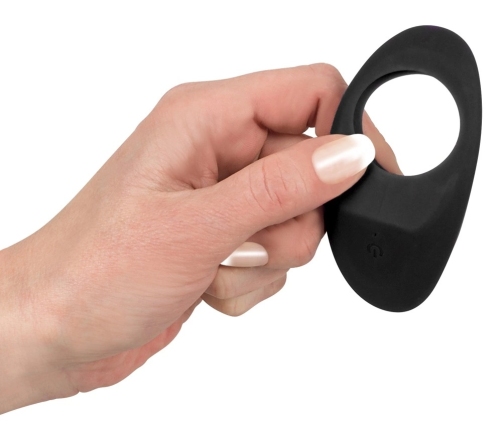 Lust Black Vibrating Intimate Ring Silicone USB Rechargeable 9 cm