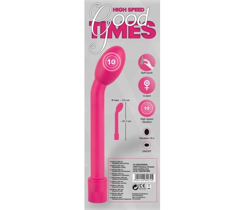 You2Toys High Speed Good Times Vibrator Pink 21.7 cm ABS Coated