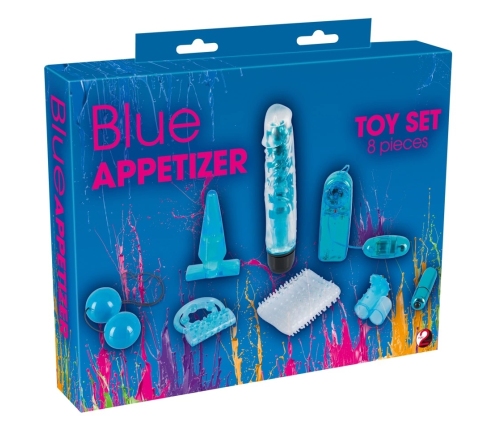 Blue Appetizer 8-piece set