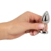 Magic Shiver Metal Plug Heart Gem 7cm - Silver Aluminium Design