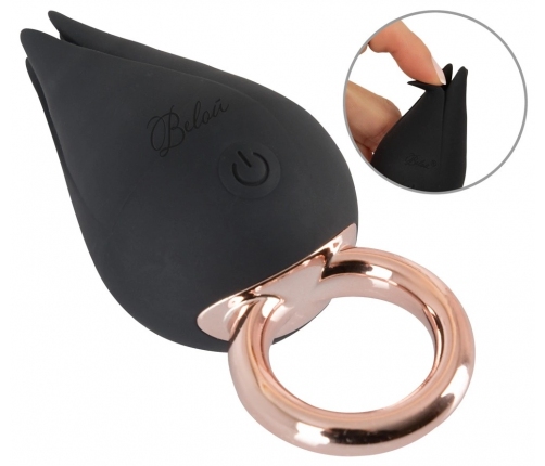 Belou ADV24 Finger Vibe - Compact Dual-Action Stimulation Ring, Purple