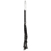 Magic Shiver Black Leather-Look Flogger 46cm with Woven Handle