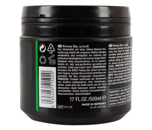 Fisting Gel UltraX 500ml