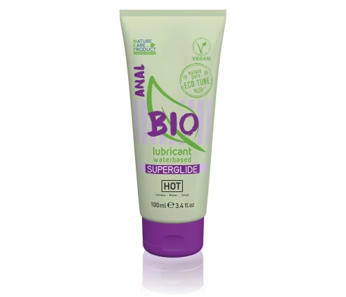 HOT Bio Wodny żel intymny analny 100ml, organiczny, wegański