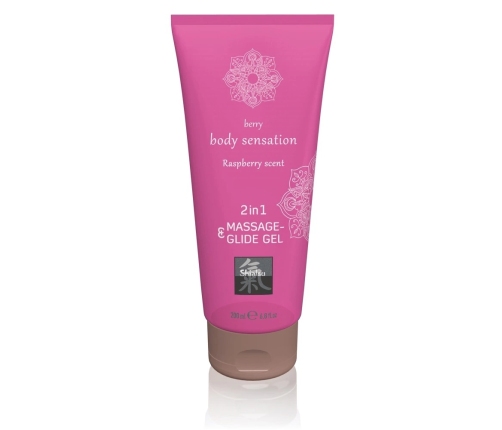 Hot Shiatsu Żel do masażu i smarowania Malina 200ml