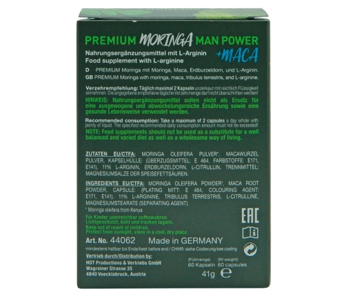 HOT BIO Moringa Man Caps 60pcs