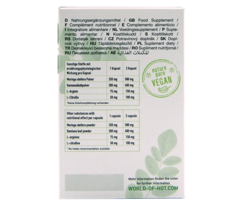 HOT BIO Moringa Libido Caps 60