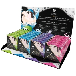 Shunga Sea Salt Crystals Moonlight Bath Display 24x75g Assorted Scents