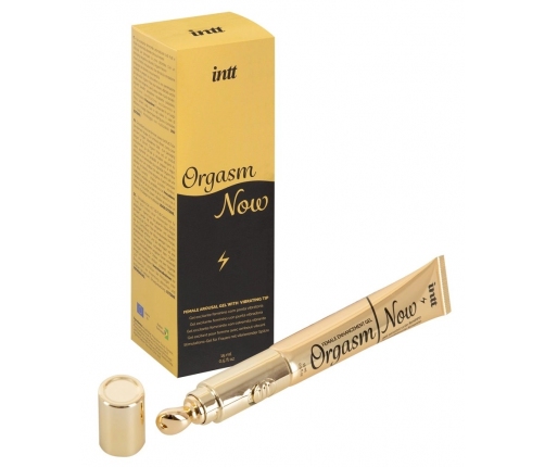 intt Orgasm Now 15ml Stimulation Gel with Vibrating Applicator, Tutti-Frutti