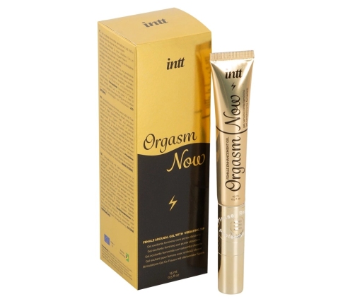 intt Orgasm Now 15ml Stimulation Gel with Vibrating Applicator, Tutti-Frutti