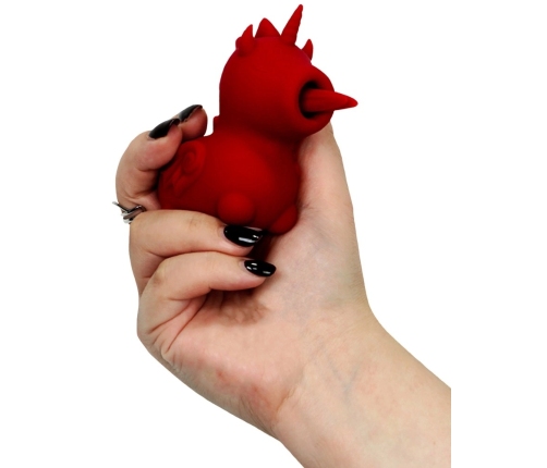 Unihorn Blaze Diablo Tongue-Motion Silicone Intimate Device 9cm Red