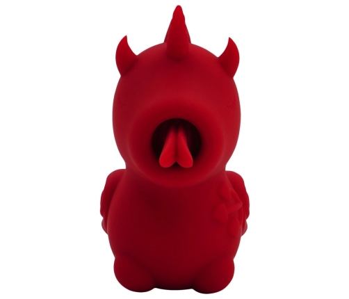 Unihorn Blaze Diablo Tongue-Motion Silicone Intimate Device 9cm Red