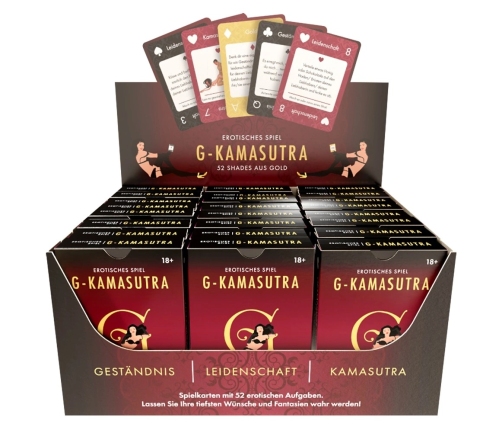 G-Kamasutra 52 Shades of Gold Card Set Display 24-Pack, Elegant Edition