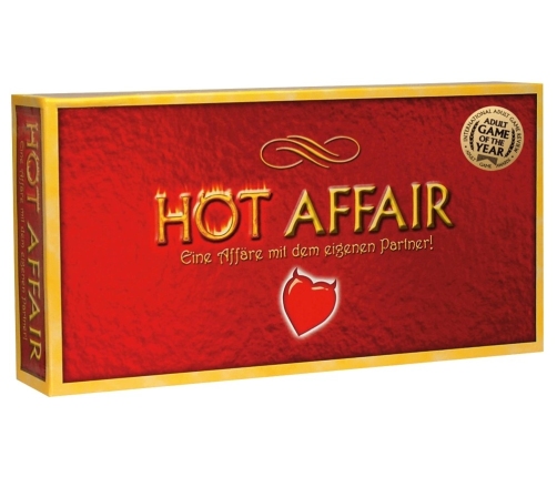 HOT AFFAIR Couples Game - Board Set with 4 Activity Card Decks, German