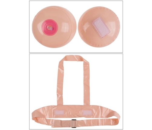 You2Toys Inflatable Chest Game Set, Adjustable Straps, PVC, 2 Players