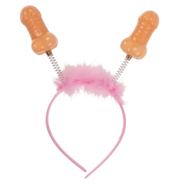 You2Toys Party Headband Pink with Plush Spring Elements 25 cm