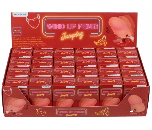 You2Toys Wind-Up Willy Display 24pcs - Fun Wind-Up Miniature, ABS, 7cm
