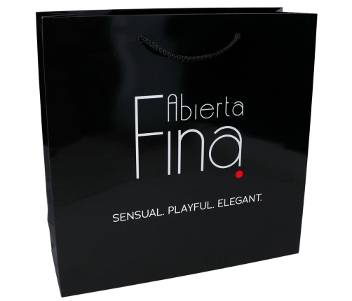 Abierta Fina Paper Gift Bags 30x10x30cm Glossy White Set of 25