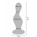 TOYJOY The Hitter Metal Blue Silicone Anal Plug - Tapered Base Design