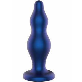 TOYJOY The Striker Metal Blue Silicone Anal Plug - Tapered, Safe Base