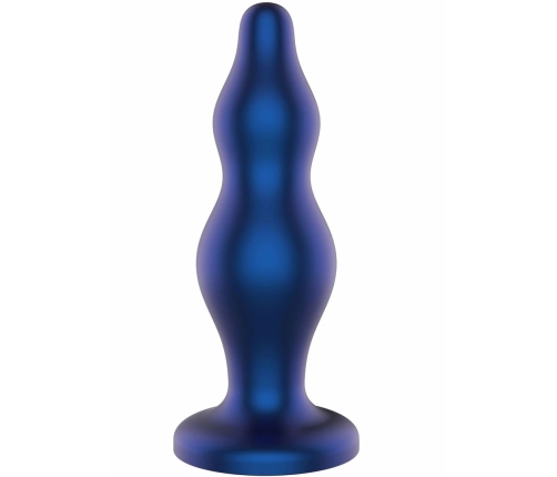 TOYJOY The Striker Metal Blue Silicone Anal Plug - Tapered, Safe Base