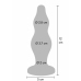 TOYJOY The Striker Metal Blue Silicone Anal Plug - Tapered, Safe Base