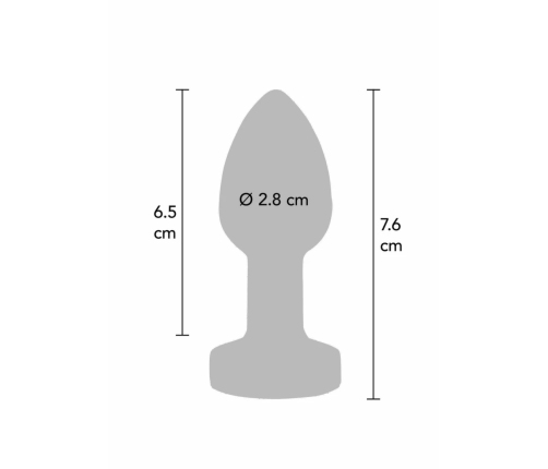 TOYJOY The Glider Vibrating Plug Small Stainless Steel 7 Modes USB
