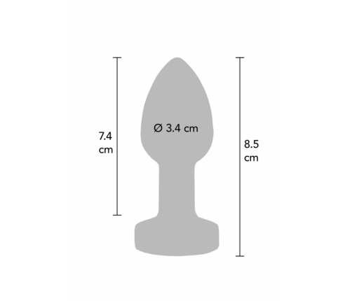 TOYJOY The Glider Vibrating Plug Medium Stainless Steel 7 Modes