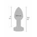 TOYJOY The Glider Vibrating Plug Large Stainless Steel 7 Modes USB