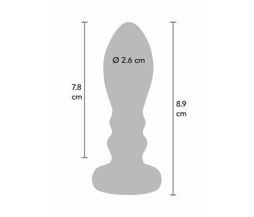 TOYJOY The Slider Vibrating Plug Medium Stainless Steel 7 Modes USB