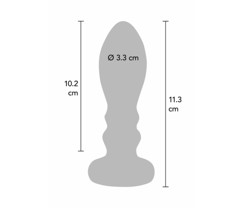 TOYJOY The Slider Vibrating Plug Large Stainless Steel 7 Modes USB