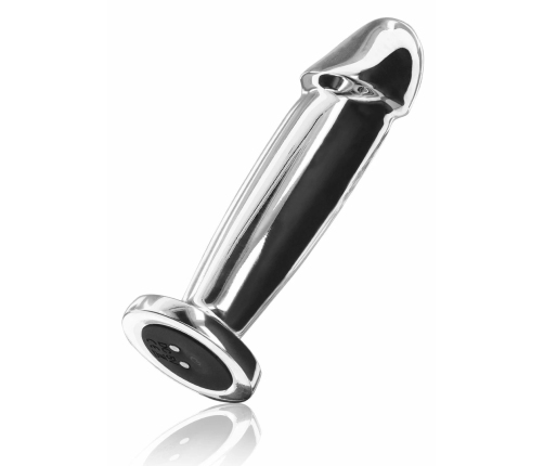 TOYJOY Buttocks The Intruder Vibrating Plug Metal Large USB Black