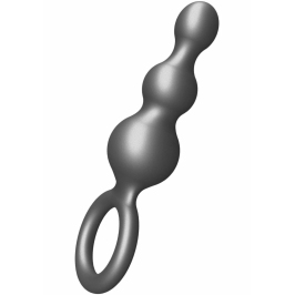 TOYJOY The Stuffer 3 Balls Plug Silicone Intimate Trainer Metallic